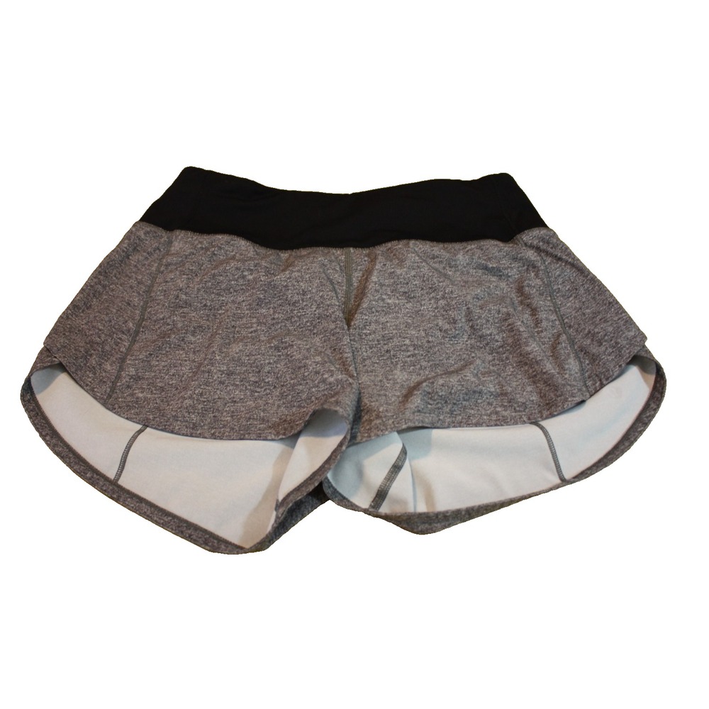 Lululemon Shorts Womens Size 4 Grey Speed Up Y2K Running Hotty Hot Athletic